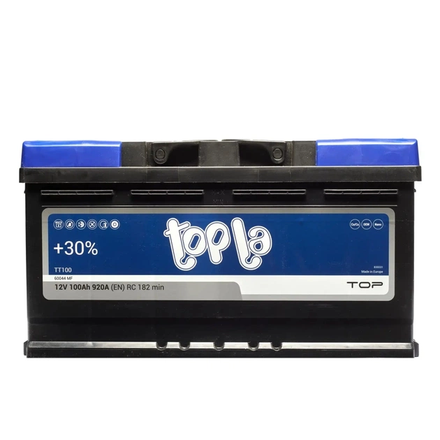 Акумулятор автомобільний Topla 100 Ah/12V TOP Euro (118 800S) - зображення 1