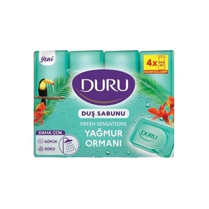 Твердое мыло Duru Fresh Sensations Jungle Fresh Shower Bar 4 х 150 г (8690506536442) изображение 1