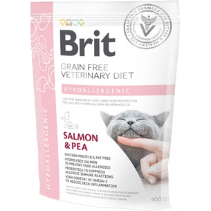 Сухий корм для кішок Brit GF VetDiets Cat Hypoallergenic 400 г (8595602528387) зображення 1