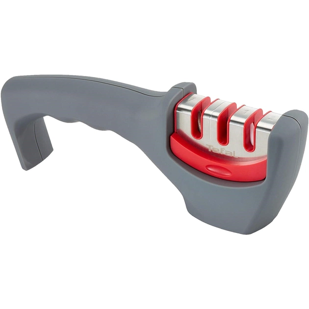 Точило для ножів Tefal Fresh Kitchen, нержавіюча сталь, пластик, сірий (K2090514) - picture 2