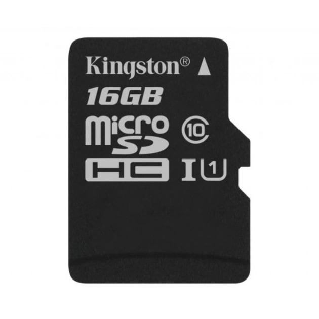Карта пам'яті Kingston 16GB microSDHC class 10 Canvas Select Plus 100R A1 (SDCS2/16GBSP) - изображение 1