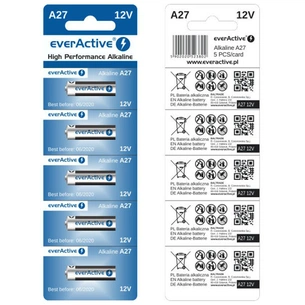Батарейка everActive A27 BL 5шт изображение 1