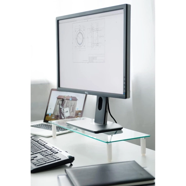 Підставка до монітора Digitus Universal glass Monitor Riser (DA-90358) - picture 6