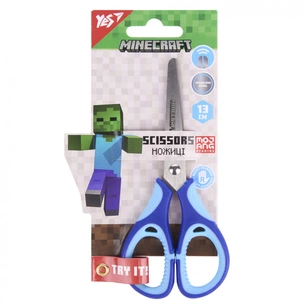 Ножиці Yes Minecraft 13см з гумовими вставками (480459) зображення 1