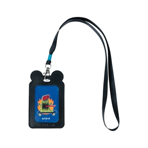 Бейдж Kite вертикальний на шнурку, чорний (K24-296-3) изображение 1