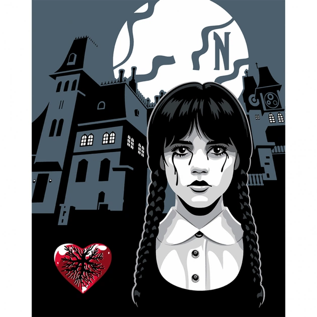 Картина по номерам Santi Wednesday Nevermore Academy 40х50 см (955059) - изображение 1