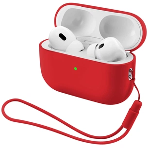 Чохол для навушників Armorstandart Silicone Case with straps For Apple AirPods Pro 3 Red (ARM91285) зображення 1