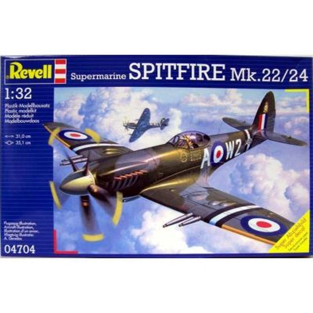 Збірна модель Revell Літак Spitfire Mk-22/24 1:32 (4704) - изображение 1