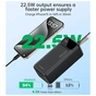 Батарея універсальна Choetech 40000mAh, PD/22.5W, QC, AFC (B731) - зменшене зображення 6