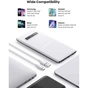 Дата кабель USB 2.0 AM to USB-C 0.25m 3A braided US288 white Ugreen (60129) - зменшене зображення 5