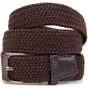 Ремінь Vintage Текстильний чоловічий Коричневий (20523) - зменшене зображення 3