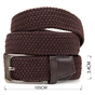 Ремінь Vintage Текстильний чоловічий Коричневий (20523) - зменшене зображення 3