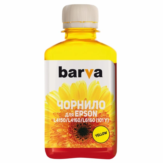 Чернила Barva EPSON L4150/L4160 (101Y) 180 мл YELLOW (E101-606) - изображение 1