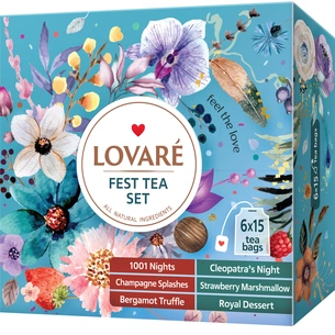Чай Lovare Fest Tea Set 90 пакетиків асорті (lv.79907) зображення 1