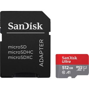 Карта пам'яті SanDisk 512GB microSDXC class 10 UHS-I Ultra (SDSQUAC-512G-GN6MA) зображення 1