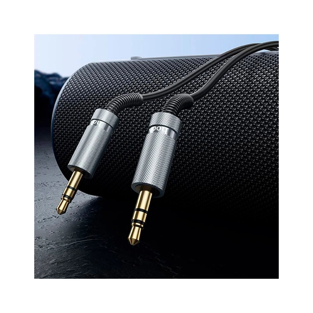 Кабель мультимедійний 3.5mm M to 3.5mm M 3.0m Black HOCO (6942007631235) - picture 7