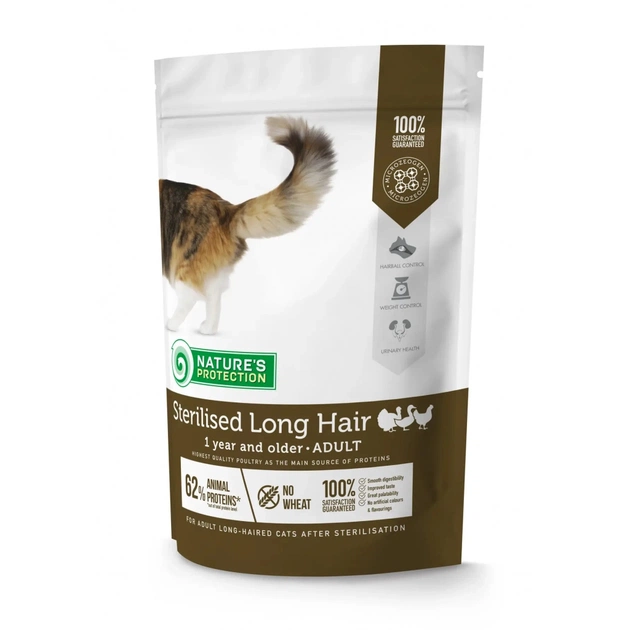 Сухий корм для кішок Nature's Protection Sterilised Long Hair 400 г (NPS45778) - зображення 1