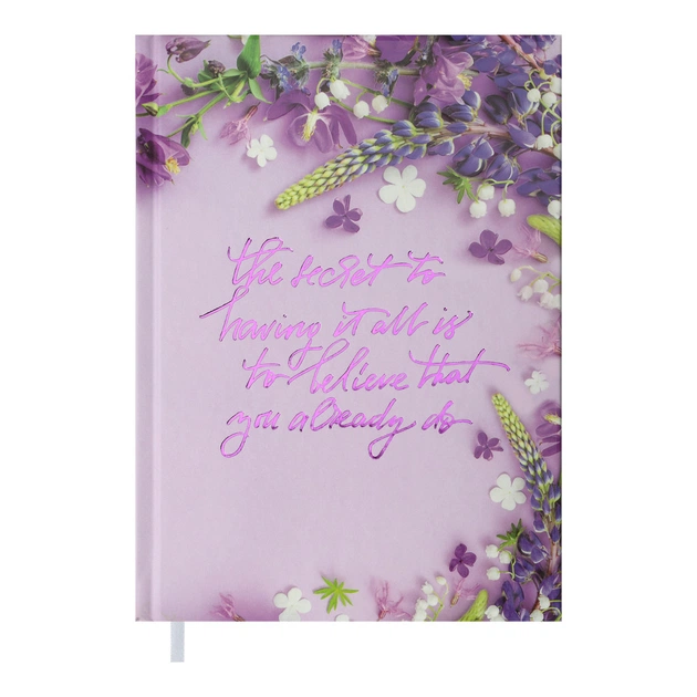Еженедельник Buromax недатированный Pretty, А5, фиолетовый 288 страниц (BM.2034-07) - изображение 1