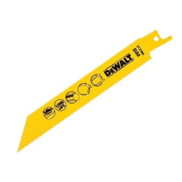 Полотно DeWALT для шабельних пилок, біметалічний, швидкий пропил, 152 мм, 18 TPI, 5 шт (DT2384) - picture 2