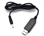 Кабель живлення USB to DC 3.5x1.35mm 9V 1.0m black - зменшене зображення 1