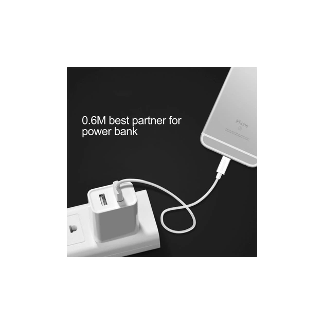 Дата кабель USB 2.0 AM to Lightning 1.8m 2.1A MFI White Choetech (IP0027-WH) - picture 10