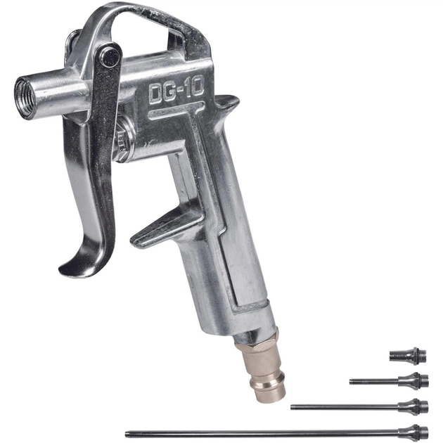 Пістолет для продувки Einhell з насадками 4шт, 20/50/95/220мм, 8бар (4132762) - picture 1