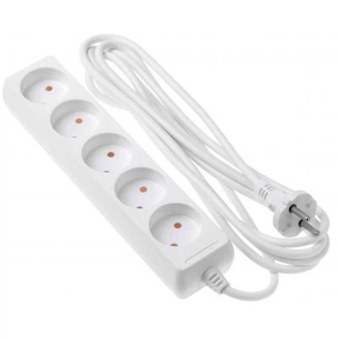 Мережевий подовжувач 2E 5 розеток, 3м (2E-U05M3) зображення 1
