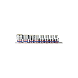 Набір торцевих головок KING TONY 1/2" 8 шт. на планці 10 - 22 мм (4510MR) зображення 1