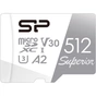 Карта пам'яті Silicon Power 512Gb microSDXC class10 UHS-I Superior Color 100R/80W+adapt (SP512GBSTXDA2V20SP) - зменшене зображення 1