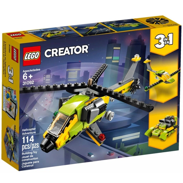 Конструктор LEGO Creator Пригоди на вертольоті 114 деталей (31092) - изображение 1