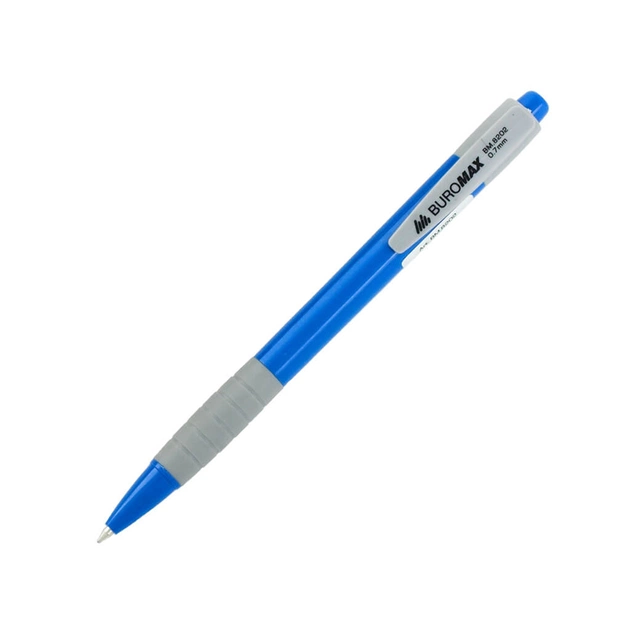 Ручка шариковая Buromax retractable JOBMAX, 0.7 мм (BM.8202) - изображение 1