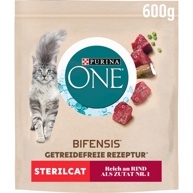 Сухий корм для кішок Purina One Grain Free комплекс Bifensis з яловичиною 600 г (8445290455857) - зображення 1