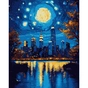 Картина по номерам Santi Чарівне місто 40х50 см LED підсвіт (956651) - preview 1