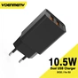 Зарядний пристрій Denmen 2xUSB 2.1A black (DC02-BK) - зменшене зображення 2