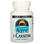 Вітамінно-мінеральний комплекс Source Naturals Ацетил-L-Карнітин 500 мг, Acetyl L-Carnitine, 60 таблеток (SNS-00499) - зменшене зображення 1