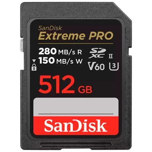 Карта пам'яті SanDisk 512GB SDXC class 10 UHS-II U3 V60 (SDSDXEP-512G-GN4IN) зображення 1