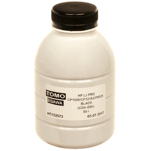 Тонер Tomoegawa HP LJ PRO CP1025/CP1215/CP5525 50 g BLACK Chemical (CGK-02K-050) зображення 1