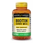 Вітамін Mason Natural Біотин 5000 мкг, Biotin, 60 гелевих капсул (MAV16325) - зменшене зображення 1