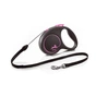Повідець для собак Flexi Black Design S трос 5 м (рожевий) (4000498033319) - зменшене зображення 1