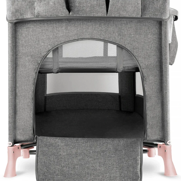 Ліжечко Kinderkraft манеж з пеленатором Joy Pink (5902533911264) - изображение 4