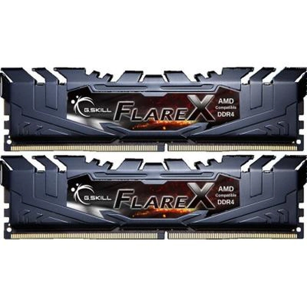 Модуль пам'яті для комп'ютера DDR4 32GB (2x16GB) 2400 MHz Flare X Black G.Skill (F4-2400C15D-32GFX) - зображення 1
