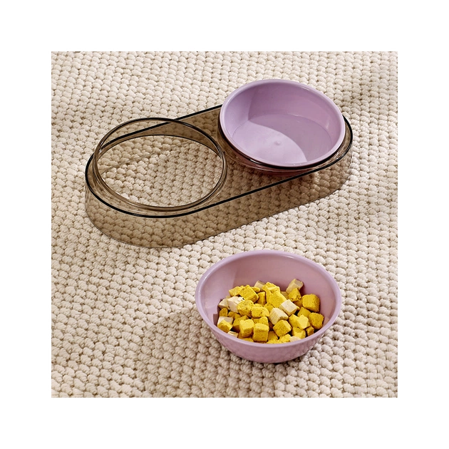 Посуд для котів Me&Pet Миска подвійна фіолетова (NMP28-3) - picture 8