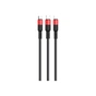 Дата кабель USB 2.0 AM to Lightning + Micro 5P + USB-C 1.0m Xpress one X26 black+red HOCO (6957531080282) - зменшене зображення 2