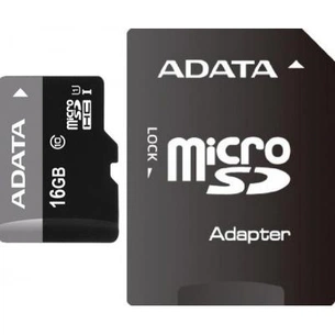 Карта пам'яті ADATA 16GB microSD class 10 UHS-I (AUSDH16GUICL10-RA1) зображення 1