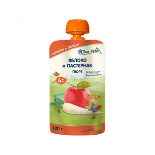 Дитяче пюре Fleur Alpine Яблуко Пастернак 120 г (5024688001062) зображення 1