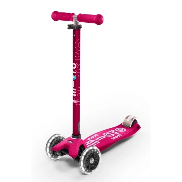 Самокат Micro Maxi Deluxe Pink LED (MMD077) - изображение 1
