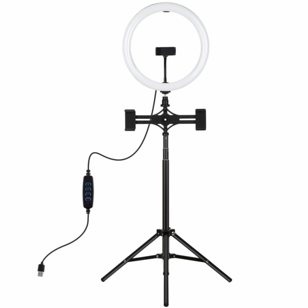 Набір блогера Puluz Ring USB LED lamp PKT3062B 11.8" + tripod 1.65 м (PKT3062B) - picture 1