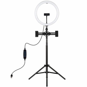Набір блогера Puluz Ring USB LED lamp PKT3062B 11.8" + tripod 1.65 м (PKT3062B) picture 1