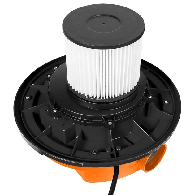 Пилосос будівельний Neo Tools 1400Вт, 18 кПа, 30л, HEPA, колеса, 5.92кг (04-738) - picture 10