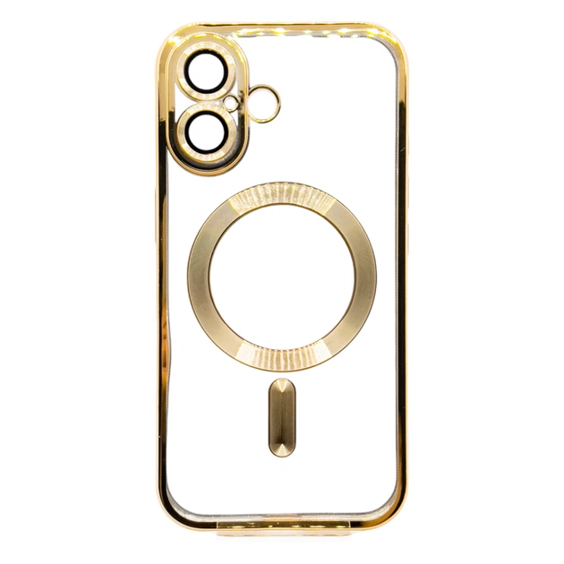 Чохол до мобільного телефона BeCover TPU Chrome Case (MagSafe) для Apple iPhone 16 Plus Gold (712076) - изображение 1